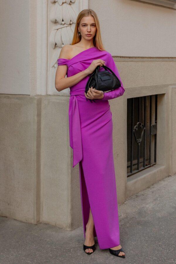 BAG TASHKA BLACK KROKO micro