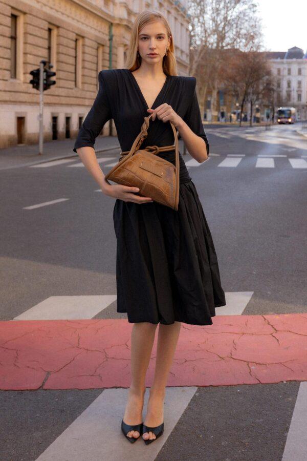 TORBA TASHKA BROWN KROKO small