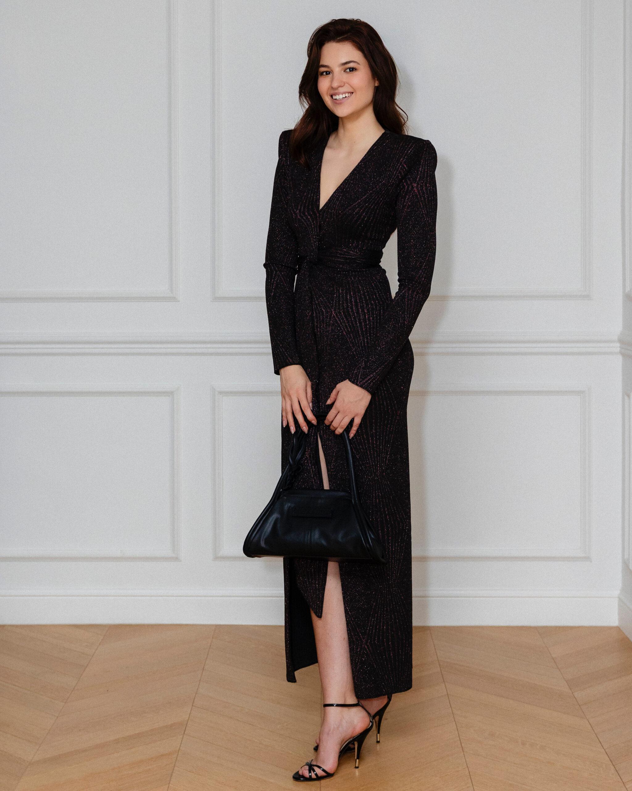 DRESS IVONA BLACK SHINE