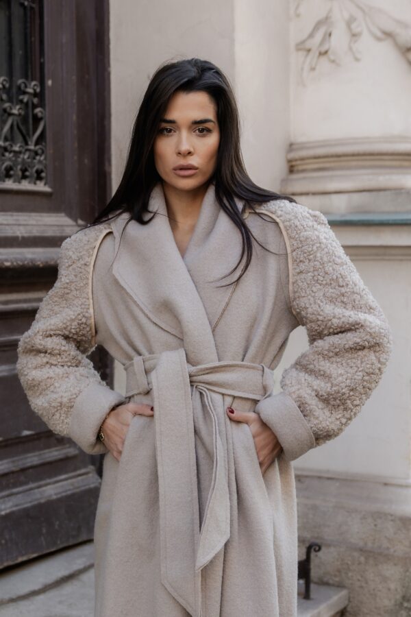 KAPUT REAL WOOL BEŽ