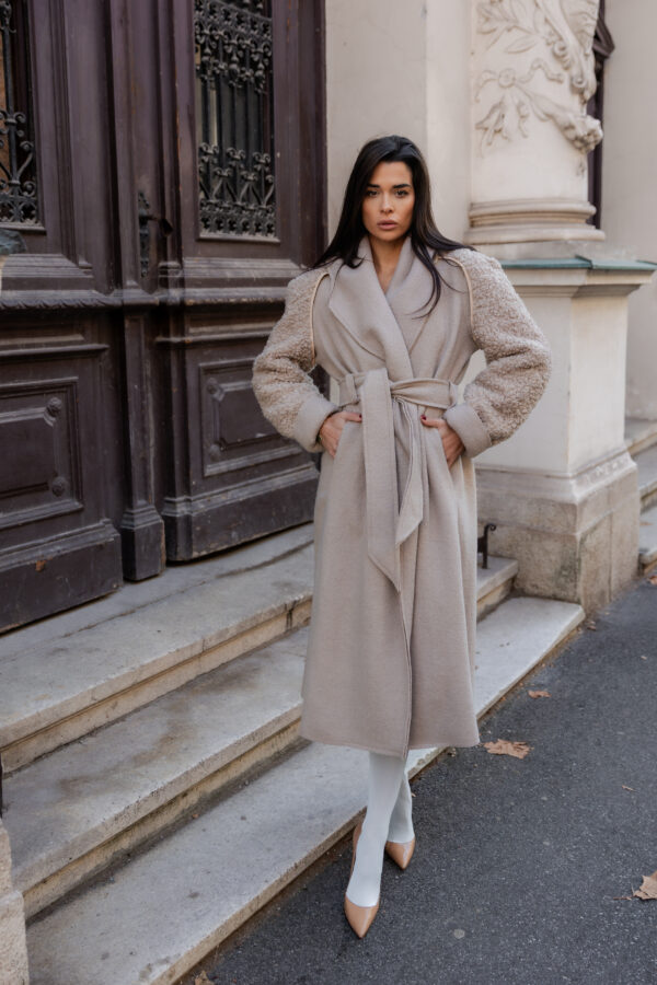 KAPUT REAL WOOL BEŽ