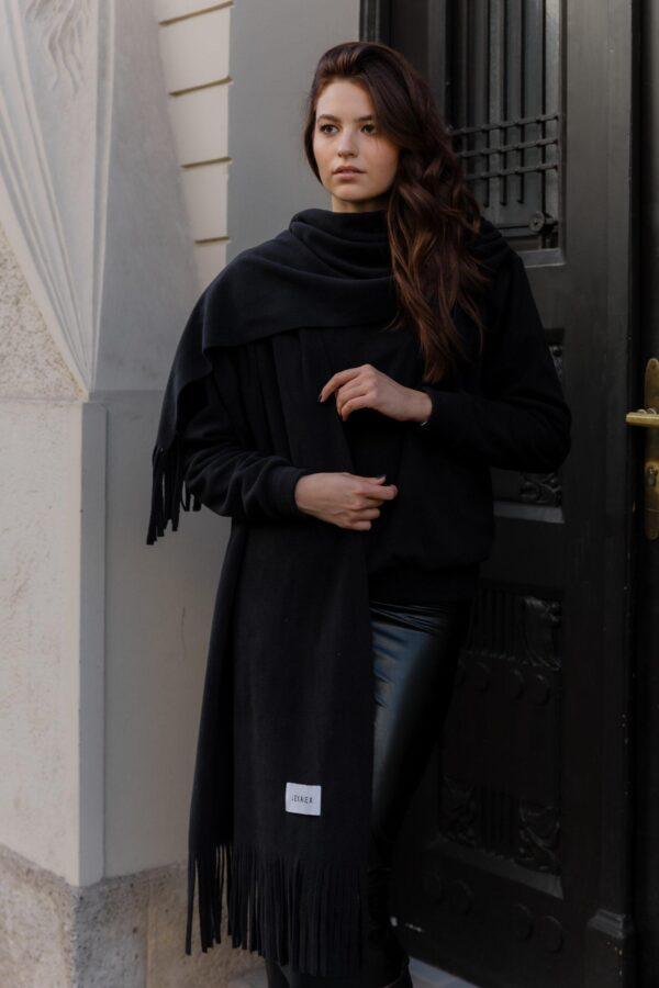 PELERINA SWEATER SOEN BLACK