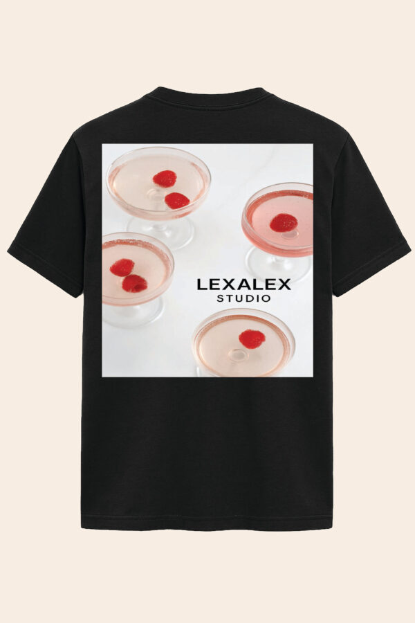 T-shirt PINK COCTAILS black