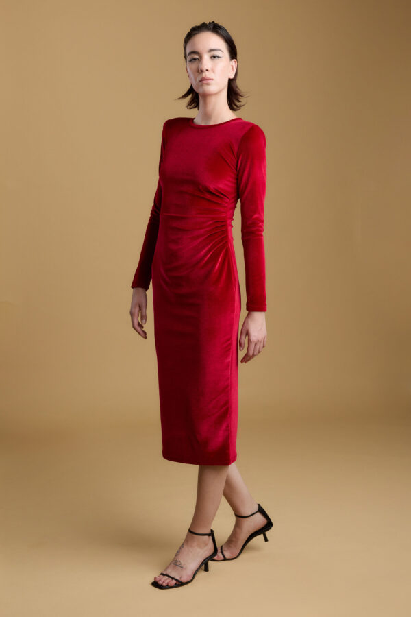 Haljina Velvet crvena