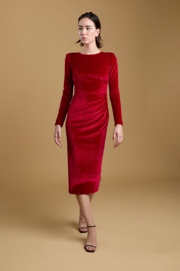 Haljina Velvet crvena