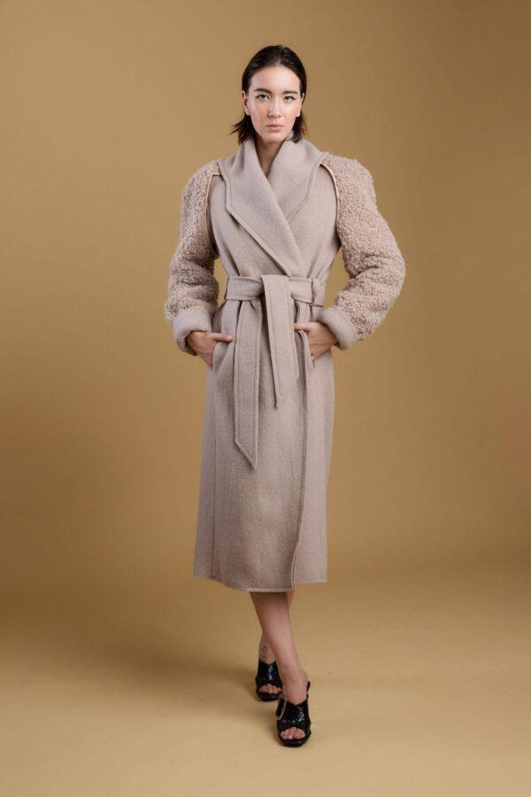 KAPUT REAL WOOL BEŽ