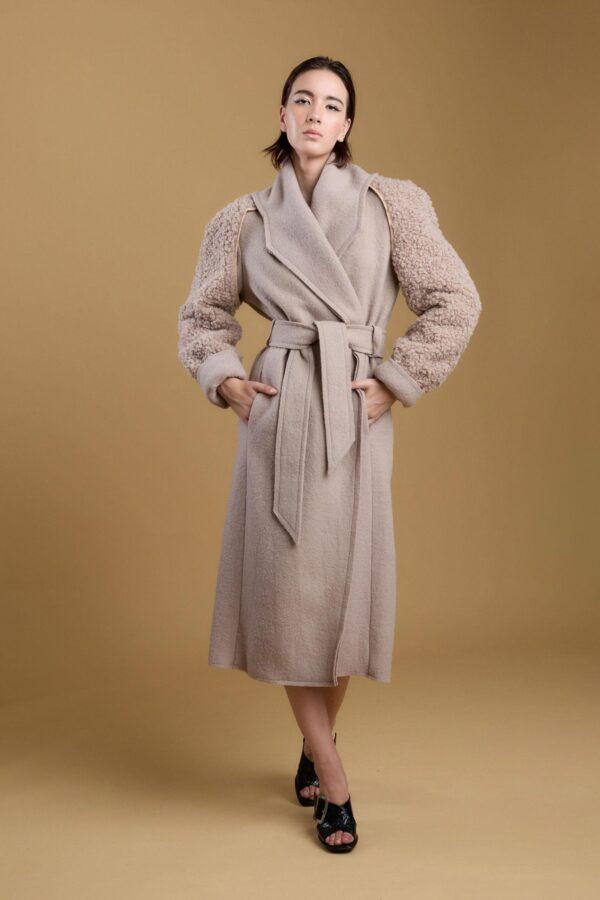 KAPUT REAL WOOL BEŽ