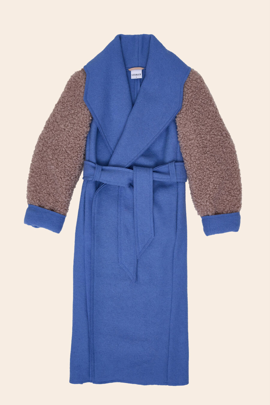 REAL WOOL COAT BLUE