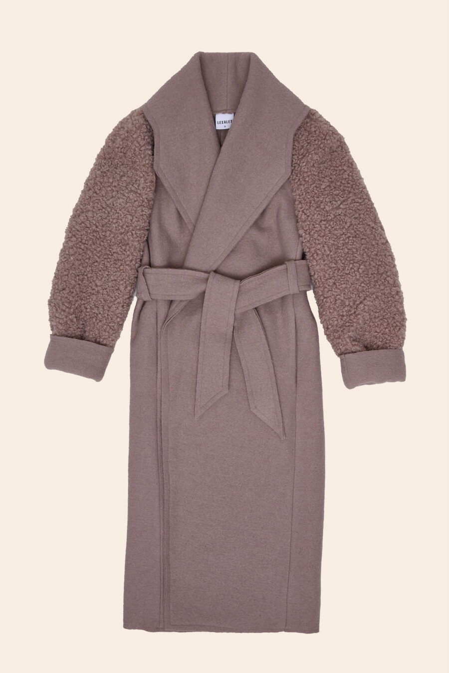 REAL WOOL COAT BEIGE