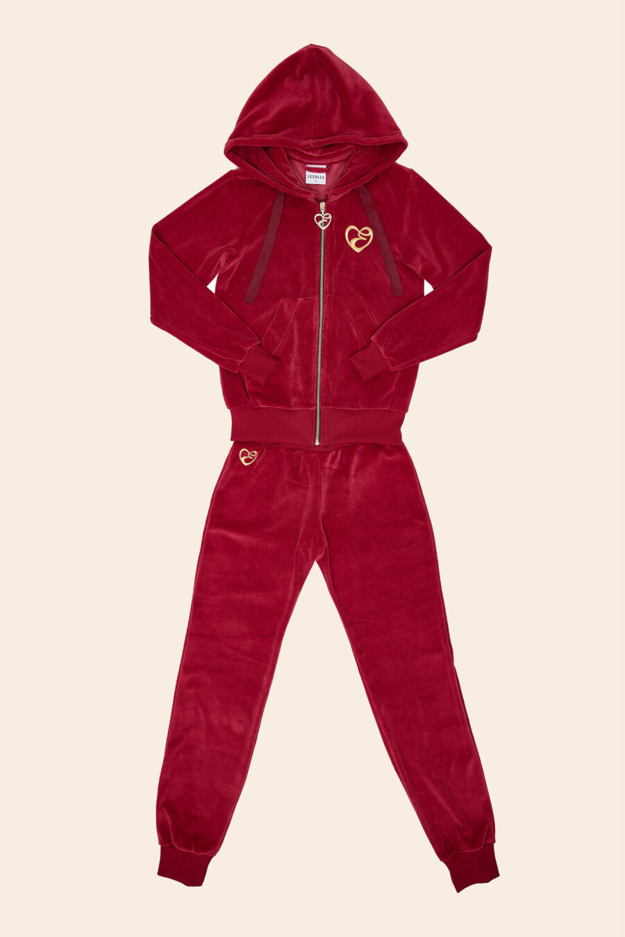 LE TRACKINGSUIT VELVET RED