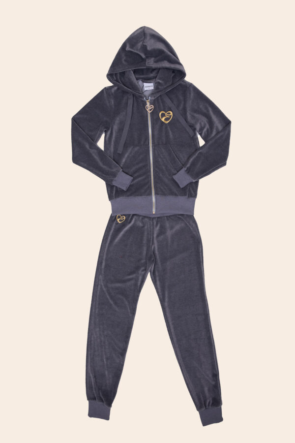 LE TRACKINGSUIT VELVET GRAY