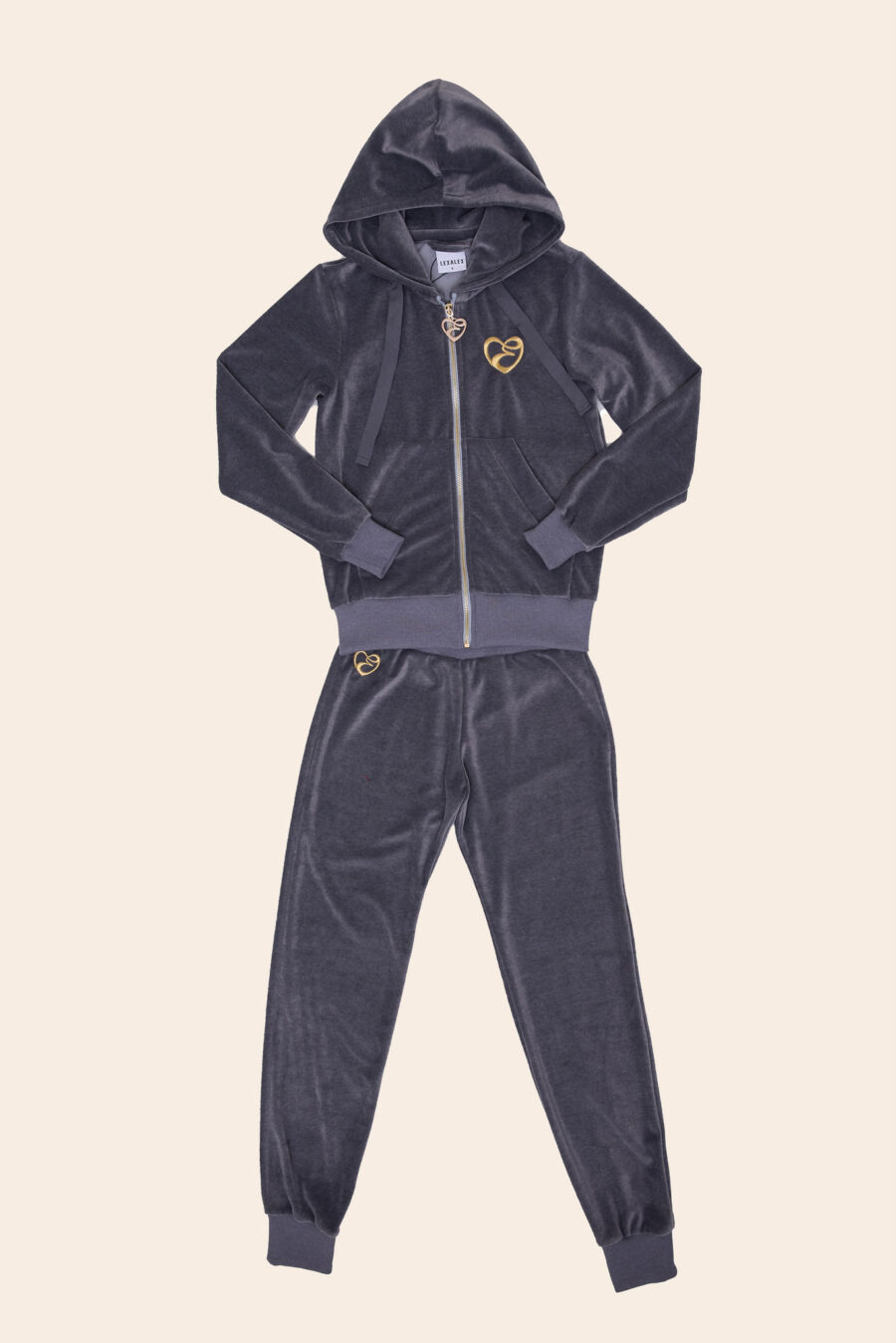 LE TRACKINGSUIT VELVET GRAY