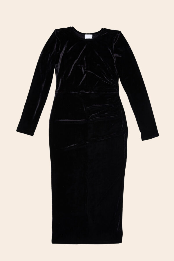 DRESS VELVET BLACK