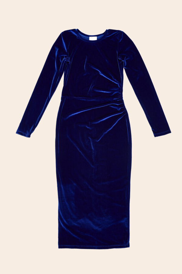 DRESS VELVET BLUE