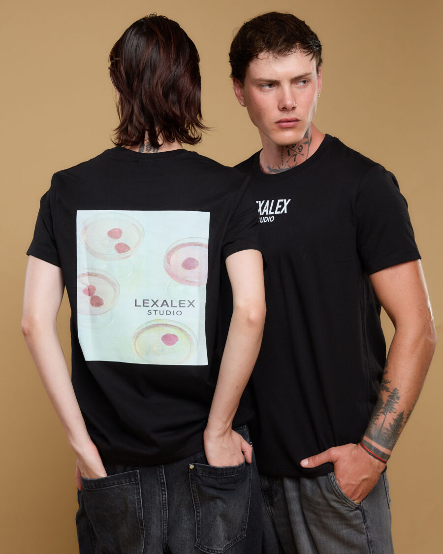 T-shirT PINK COCTAILS crna