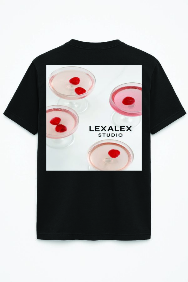 T-shirt PINK COCTAILS black