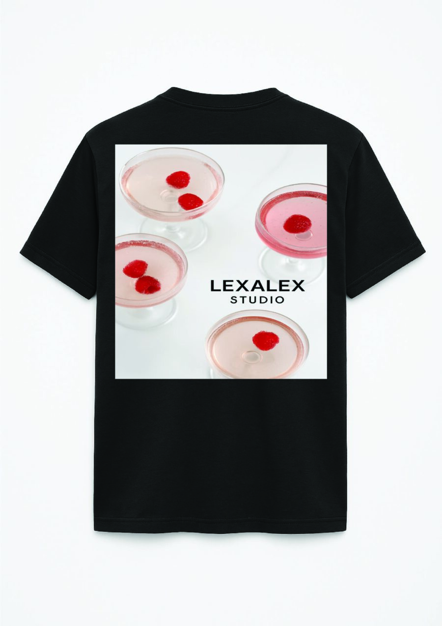 T-shirt PINK COCTAILS black
