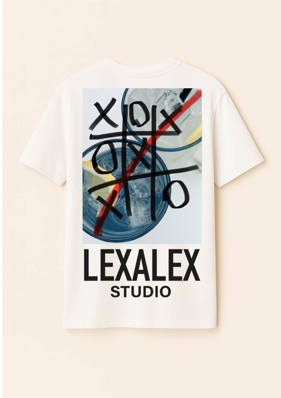 T-shirt BLUE COCTAILS white